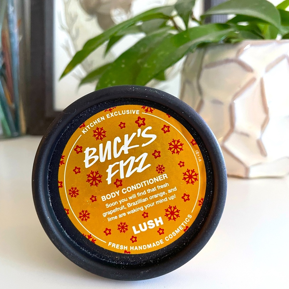 Lush kitchen exclusive Buck’s Fizz body conditioner